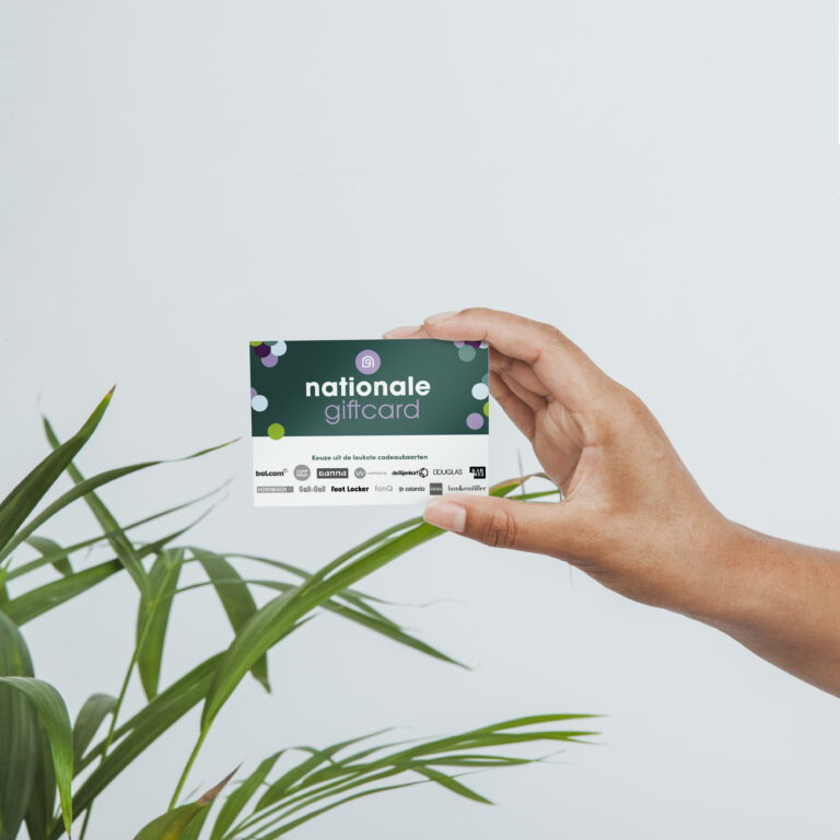 De nationale giftcard is geschikt voor iedere organisatie