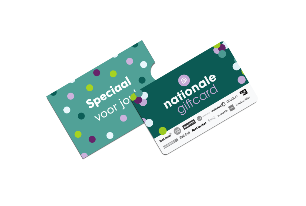 Nationale giftcard uitnodiging kaarthouder