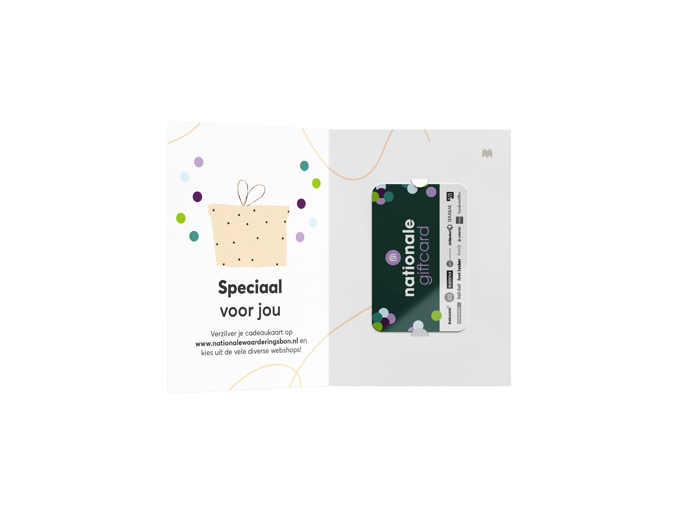 Briefkaart voor de Nationale Giftcard